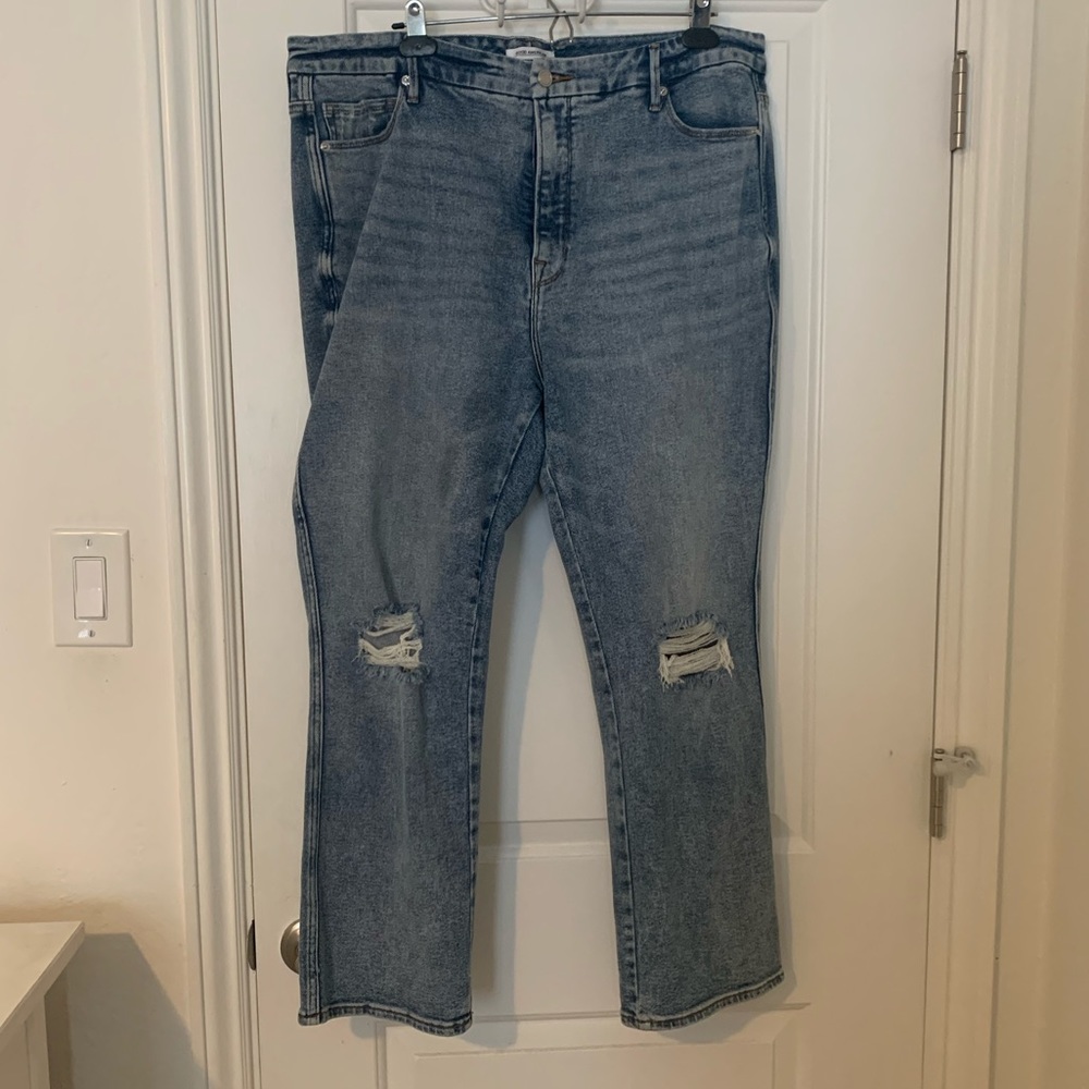 Good Curve High Waist Ankle Straight Leg Jeans